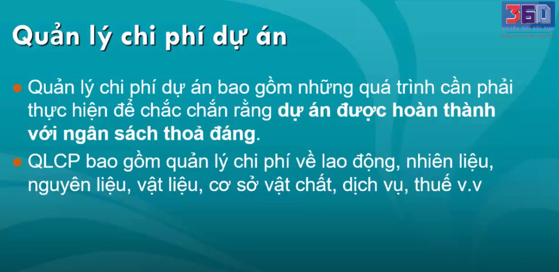 Hướng dẫn thực hiện Quản Lý Chi Phí Dự Án (Pic Poc)